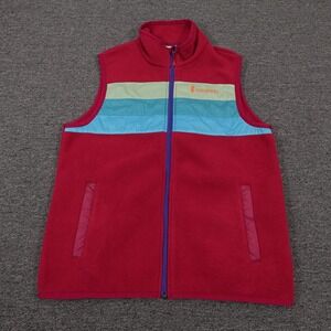 Cotopaxi Vest Mens Medium Multicolor Fleece Quilted Full Zip Hiking Outdoor